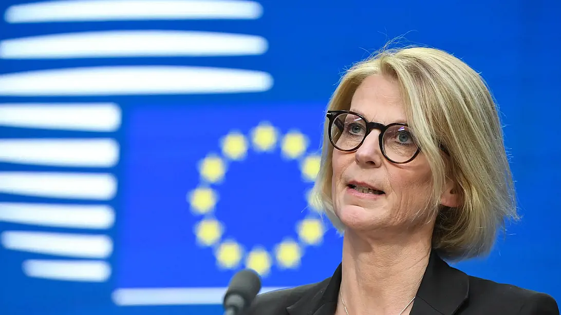 Swedish Minister of Finance Elisabeth Svantesson in an EC conference