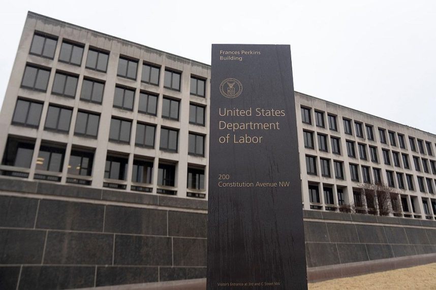 The Frances Perkins Building of the Department of Labor offices in DC