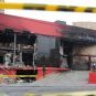 The charred facade of the Casino Royale in Monterrey, Mexico, following an arson attack in 2011