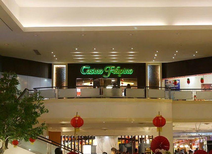 The entrance to the Casino Filipino casino in Cebu City