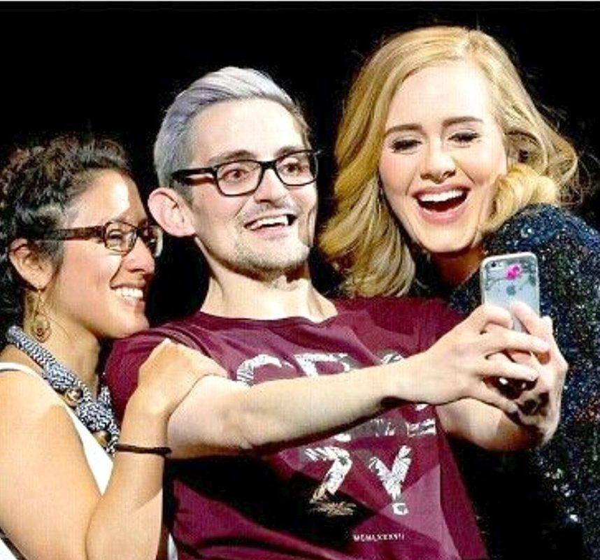 Adele selfie with fans