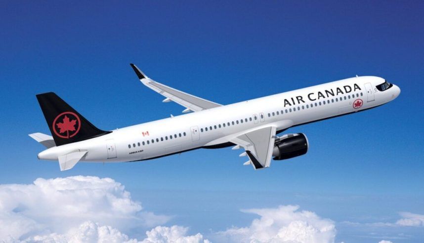 An Air Canada flight