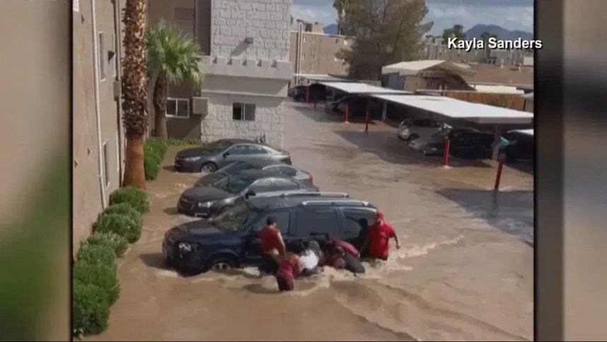 Good Samaritans reach SUV in Las Vegas