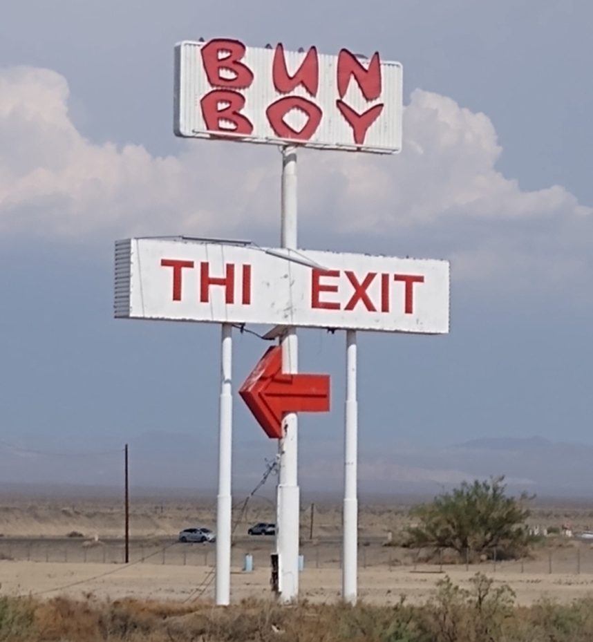 Bun Boy, restaurant, sign, Baker