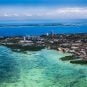 An aerial view of the Cebu Island area of the Philippines