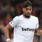 Lucas Paquetá of West Ham United wearing a jersey showing Betway as a sponsor