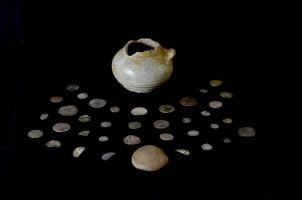 A pot and 36 silver and bronze coins in the former house of Highland clan chief Alasdair Ruadh 'MacIain' MacDonald of Glencoe