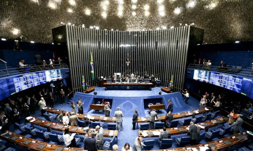 The Brazil Senate in a session