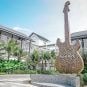 The entrance to the Hard Rock Hotel in Desaru Coast, Malaysia