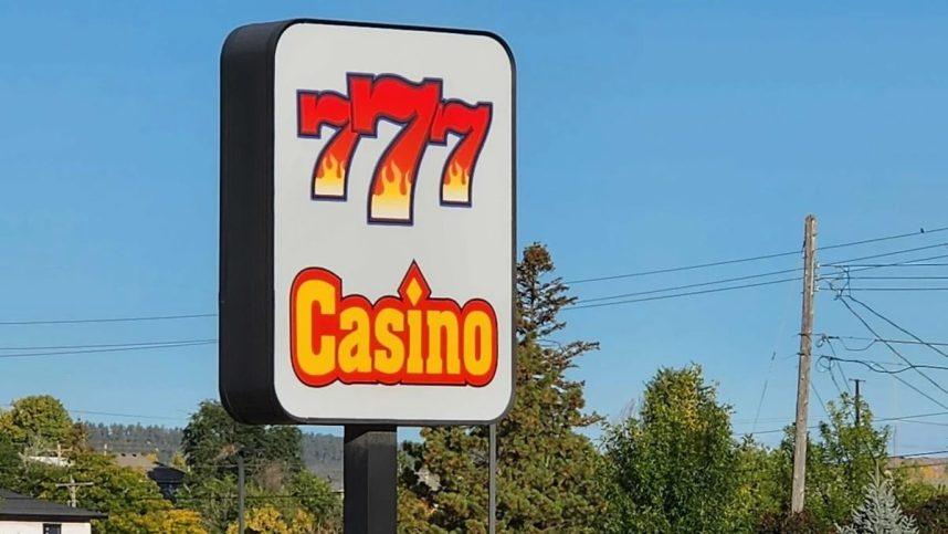 Sign for 777 Casino in Rapid City