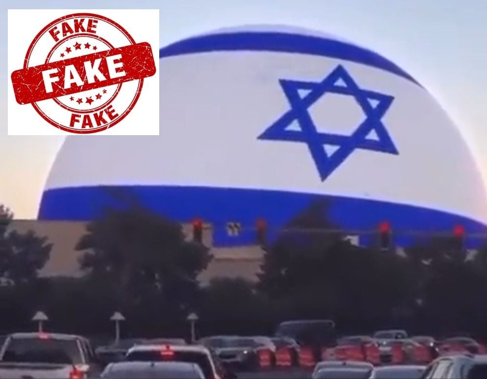 Las Vegas Sphere Denies Displaying Israeli Colors