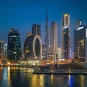 A view of Dubai at night