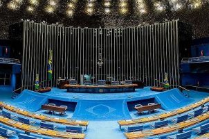 Brazil's Senate chamber sits empty