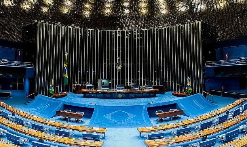 Brazil's Senate chamber sits empty