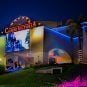 Casino Victoria in Victoria, Argentina, at night