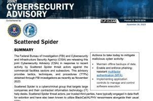 FBI cyberattack Scattered Spider MGM Caesars