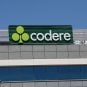 The Codere sign on top of its offices