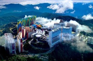 The Genting Highland properties as seen from the air