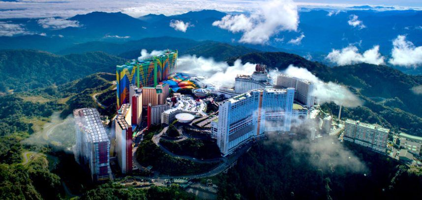 The Genting Highland properties as seen from the air