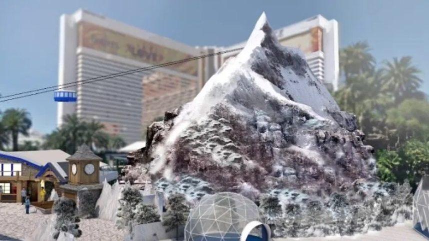 Paramount Mountain will disguise the soon-to-shutter Mirage volcano