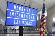 Harry Reid Airport Passengers Cope with High Winds Causing Flight Delays