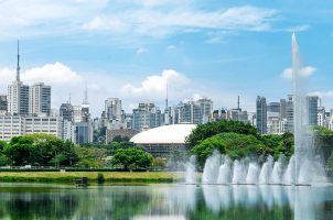 A landscape view of Sao Paolo, Brazil