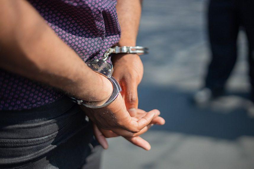 A man in handcuffs