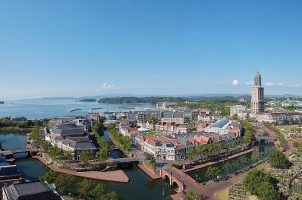 A photo of the Huis Ten Bosch theme park in Sasebo, Japan, where the proposed Nagasaki IR was to be located