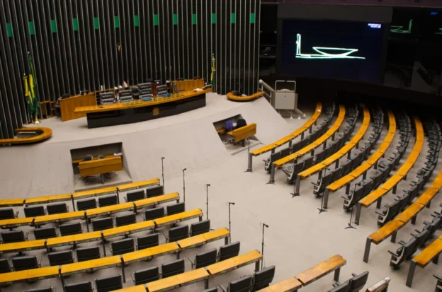 Brazil's Senate chamber with no one present