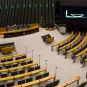 Brazil's Senate chamber with no one present