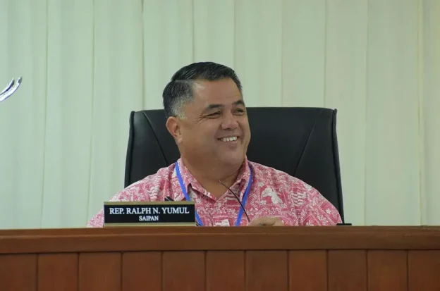 CNMI Representative Ralph Yumul during a legislative session