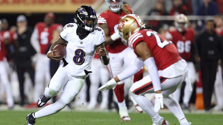 Lamar Jackson Ravens 49ers