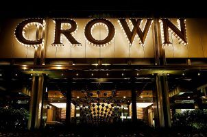 The entrance to the Crown Casino in Melbourne, Australia