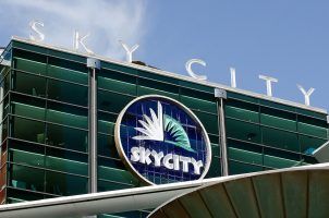 The exterior of SkyCity's Auckland casino