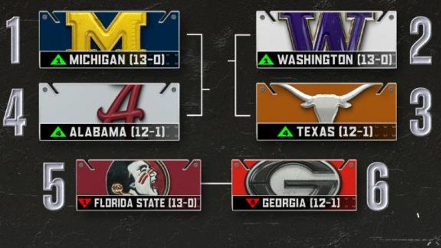 Michigan Texas College Football Playoff CFP