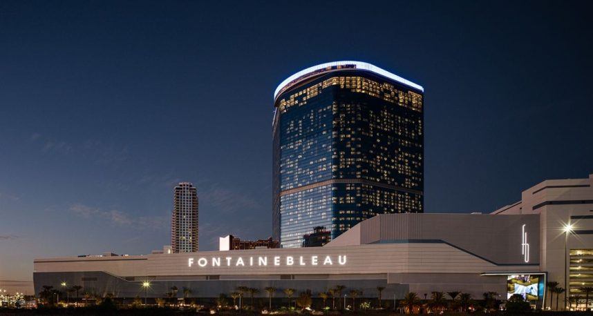 Image of the Fontainebleau Las Vegas just before its opening on Dec. 13, 2023.