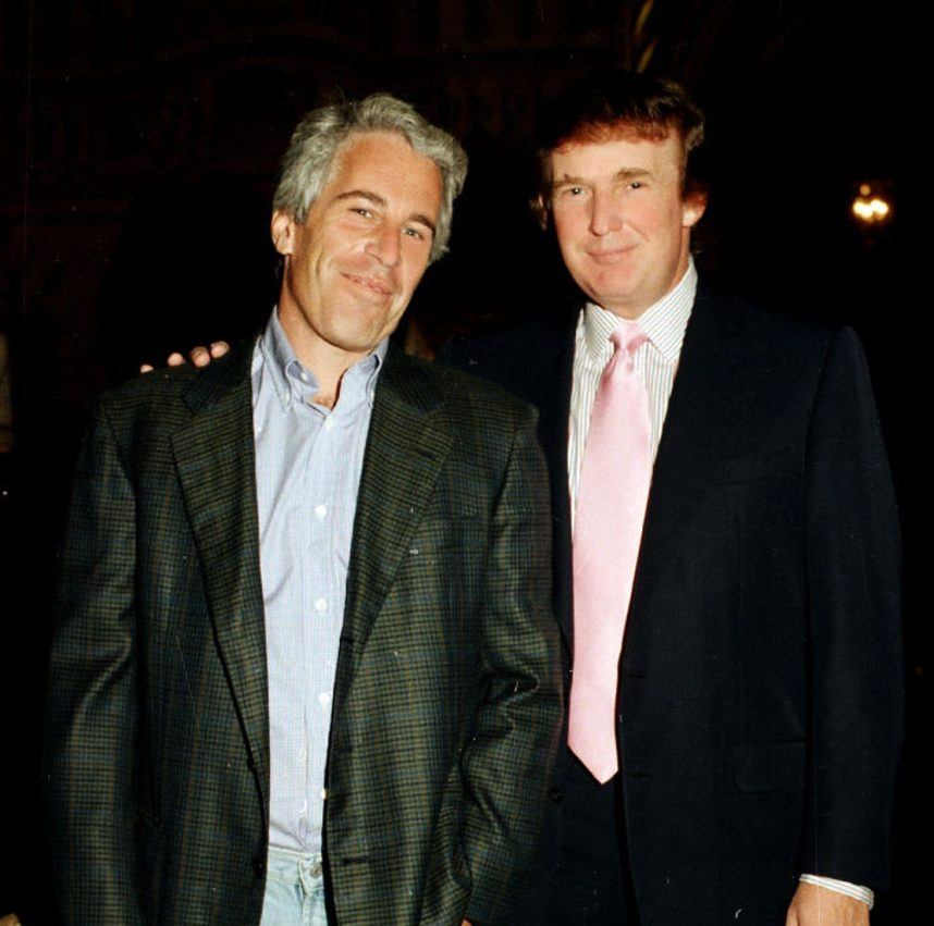 Jeffrey Epstein with Donald Trump