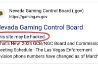 Nevada Gaming Control Board Website Was Hacked