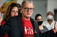 Culinary Union Holds Informational Picket at Strat, Sahara Casinos