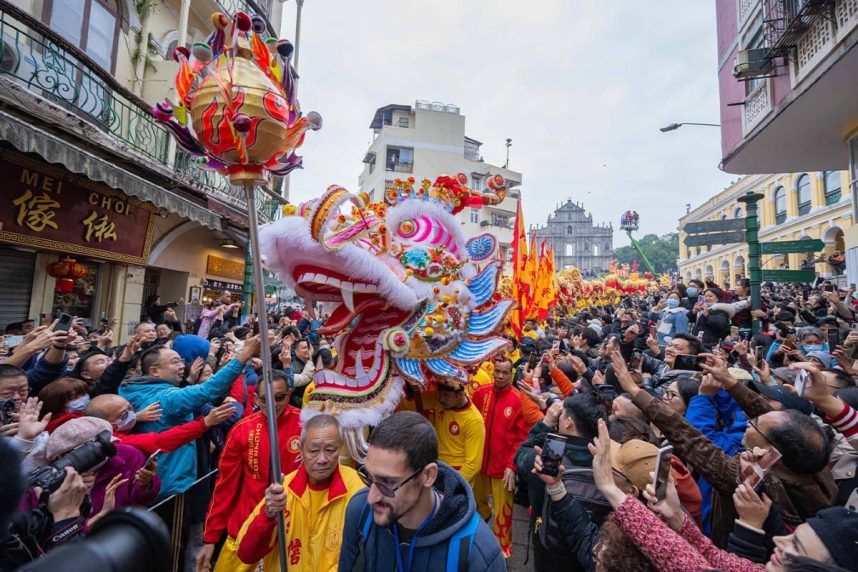 Macau China New Year gaming revenue