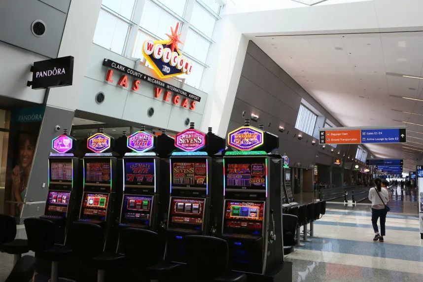 Harry Reid airport slots Las Vegas