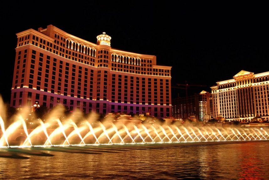 The Bellagio fountains 