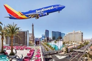 Southwest red-eye flight Las Vegas