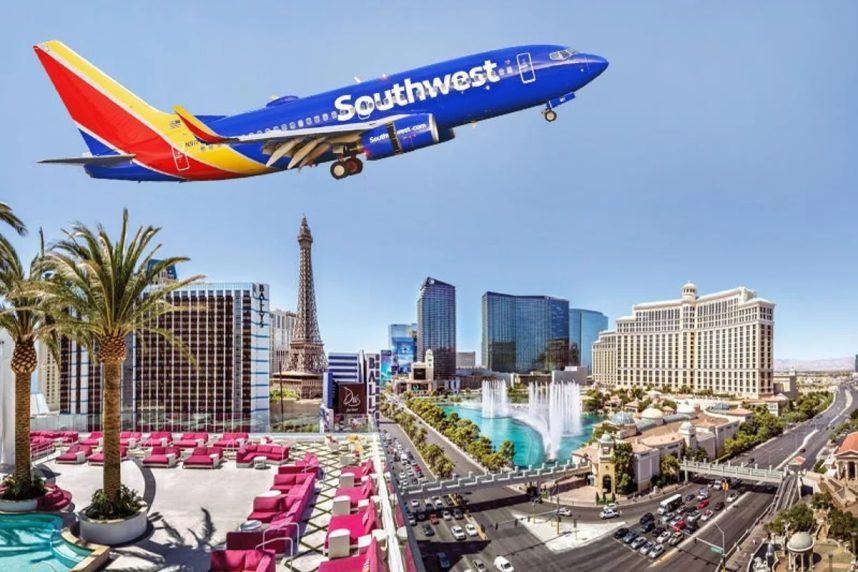 Southwest red-eye flight Las Vegas