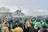 A’s Fans Protest Las Vegas Relocation Outside Oakland Coliseum