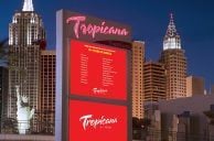 Tropicana Marquee Displaying Names of All 700 Employees Before Closing