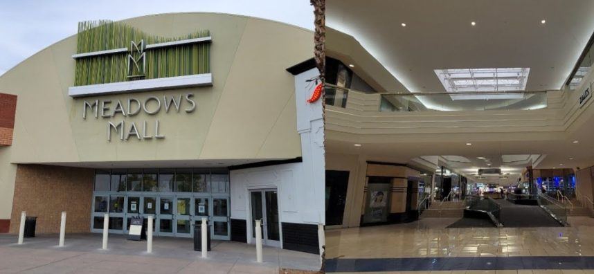 Meadows Mall exterior and interior