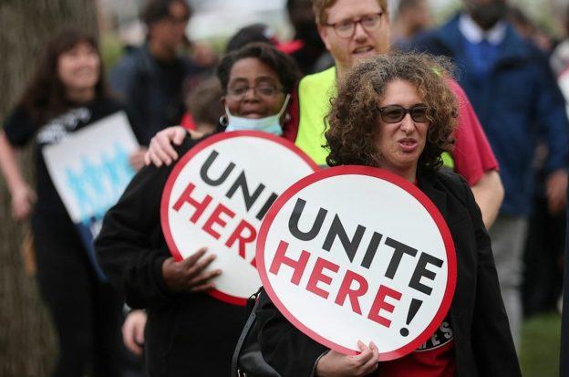 Unite Here union Petersburg casino Cordish