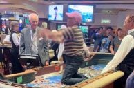 HOLY CRAPS! Woman Climbs Atop Reno Casino Table to Chuck Chips
