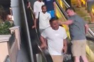 ESCALATING SITUATION: Drunken Vegas Tourist Assaults Man While Attempting to Ascend Down Escalator